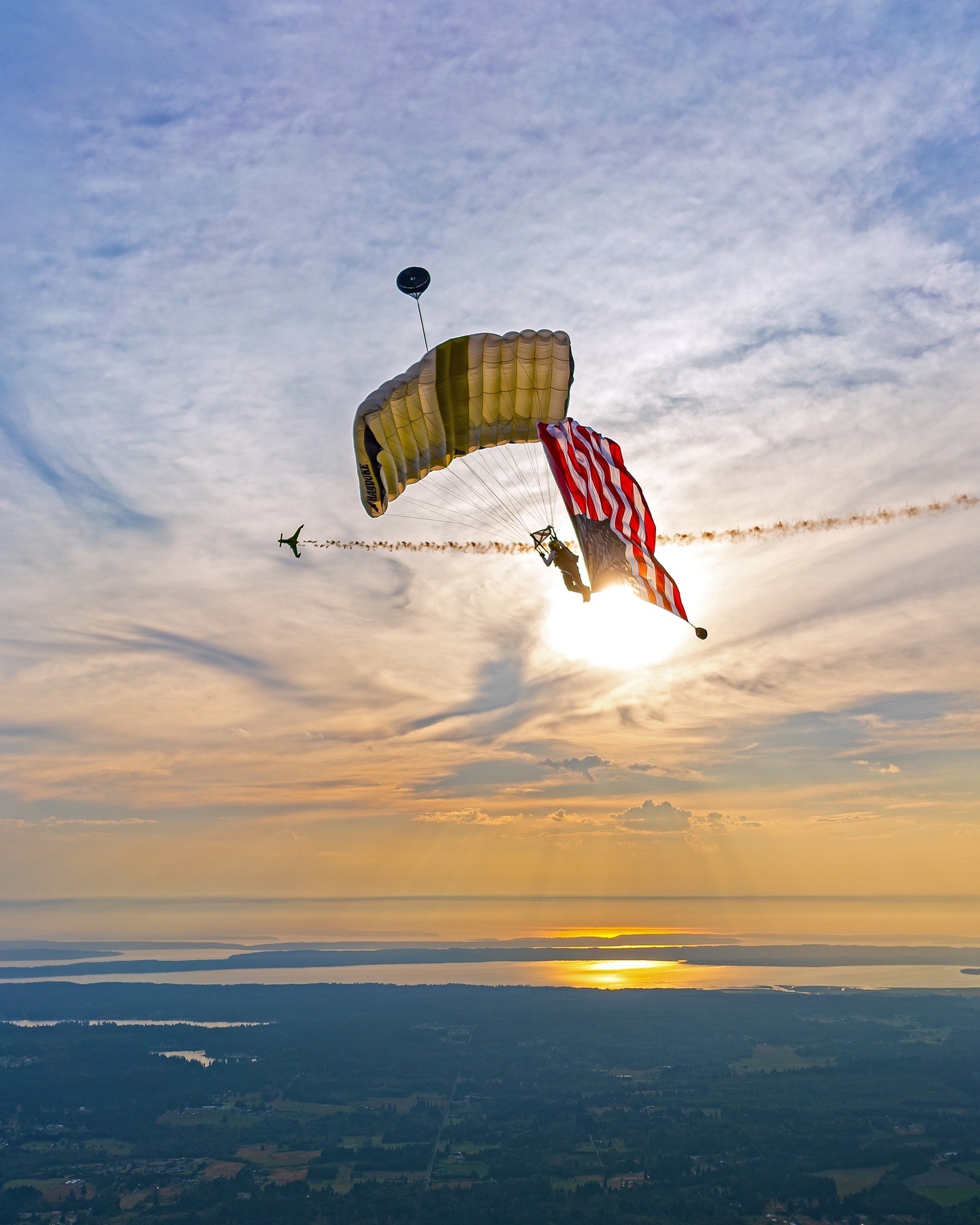 Photo from the shared album: flag airplane